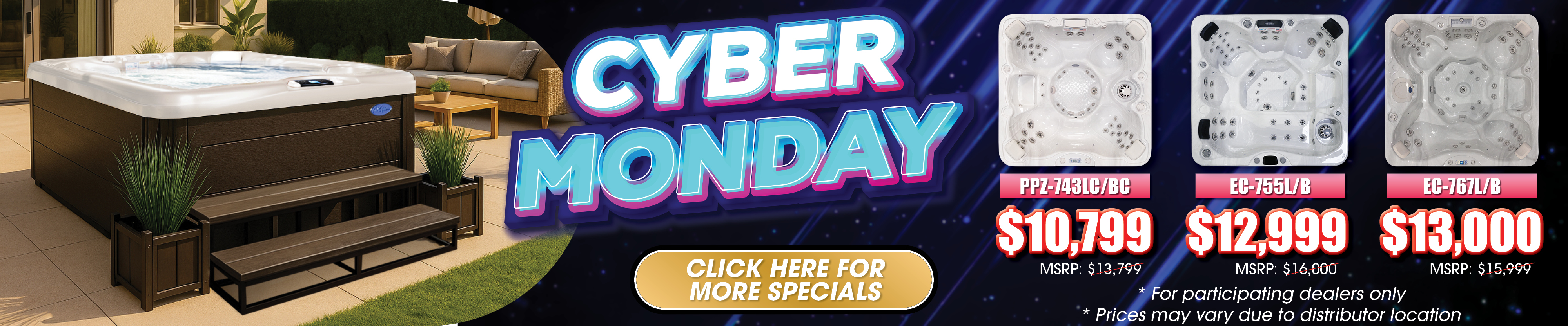 Calspas hot tub being used in a family setting - Anaheim