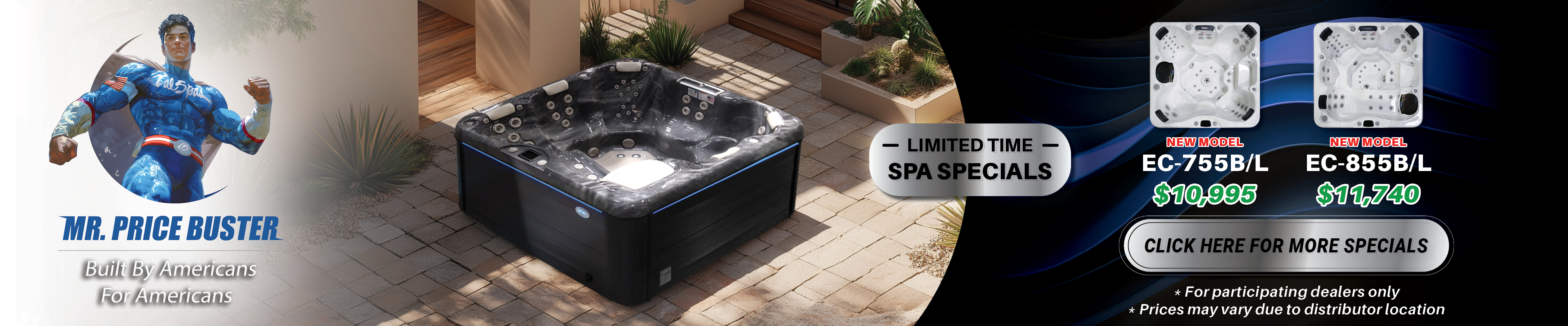 Calspas hot tub being used in a family setting - Anaheim